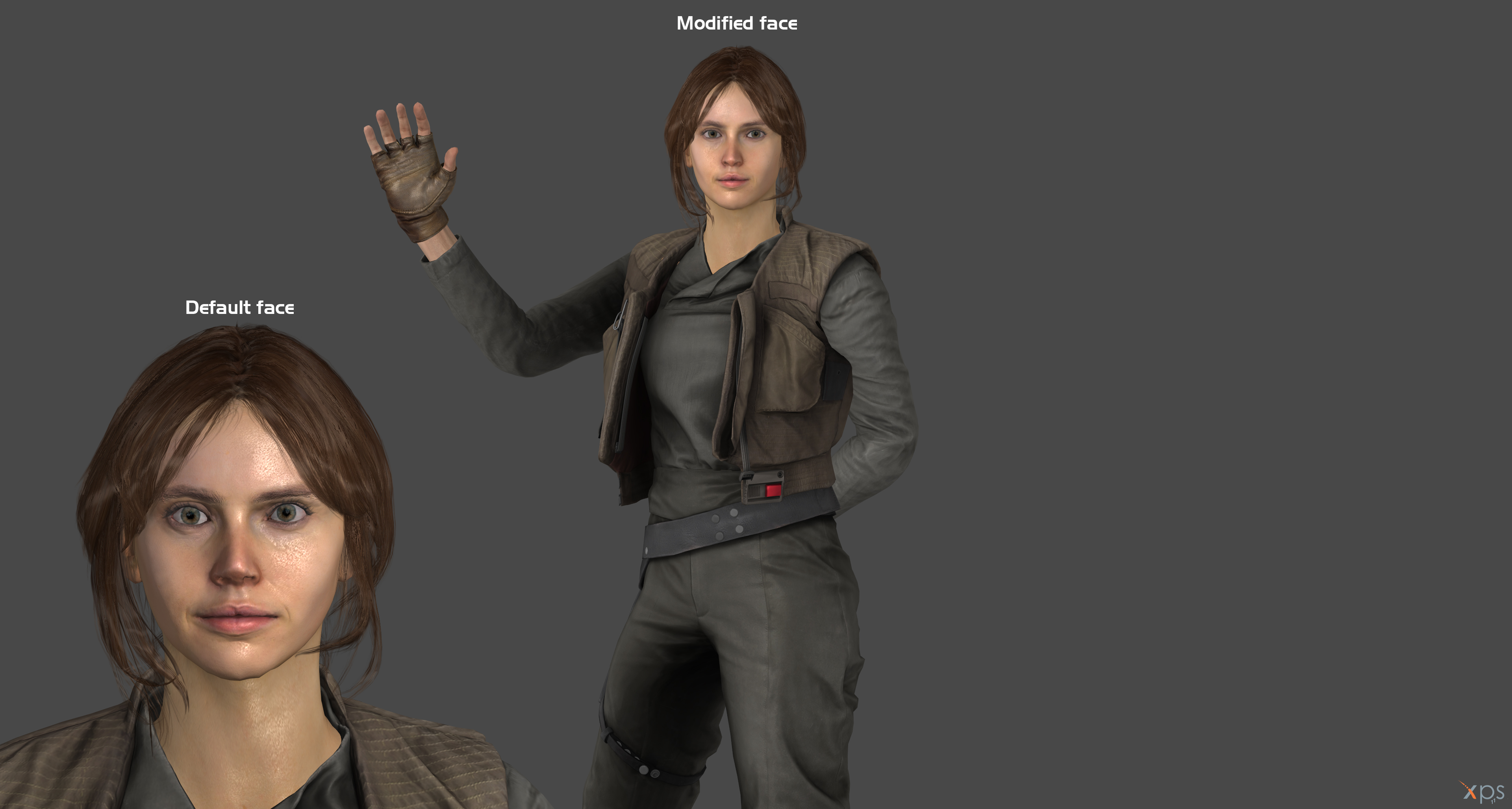 WIP: Jyn Erso modified face