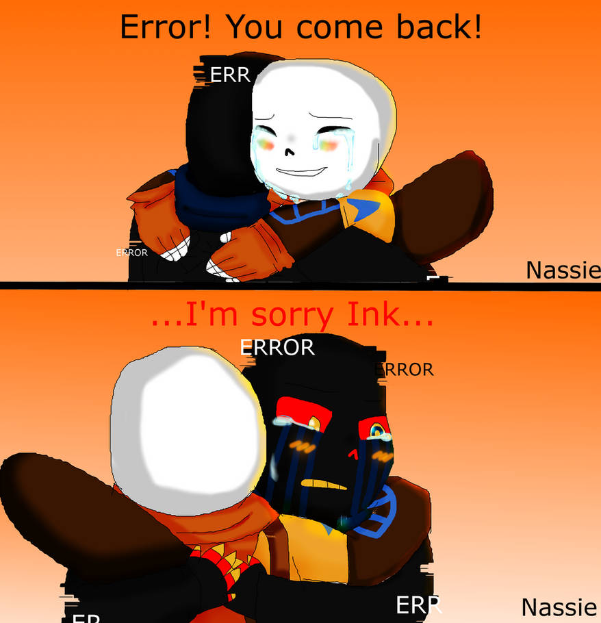Error Sans x Ink Sans ''je suis desole'' by nassiedevientart on DeviantArt