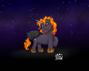 My little Nightmore Pegasus Unicorn Pony