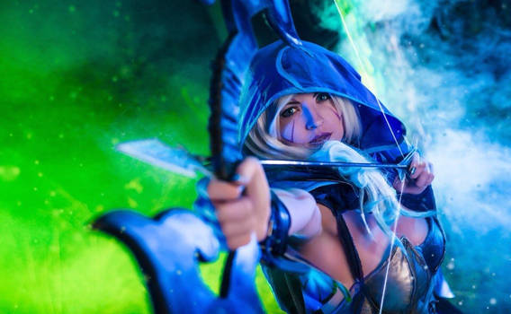 Drow Ranger Dota 2 cosplay. My bow is strung!