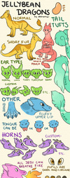 Jellybean Dragons: Species Info by dalmatier