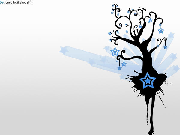 Blue stars tree