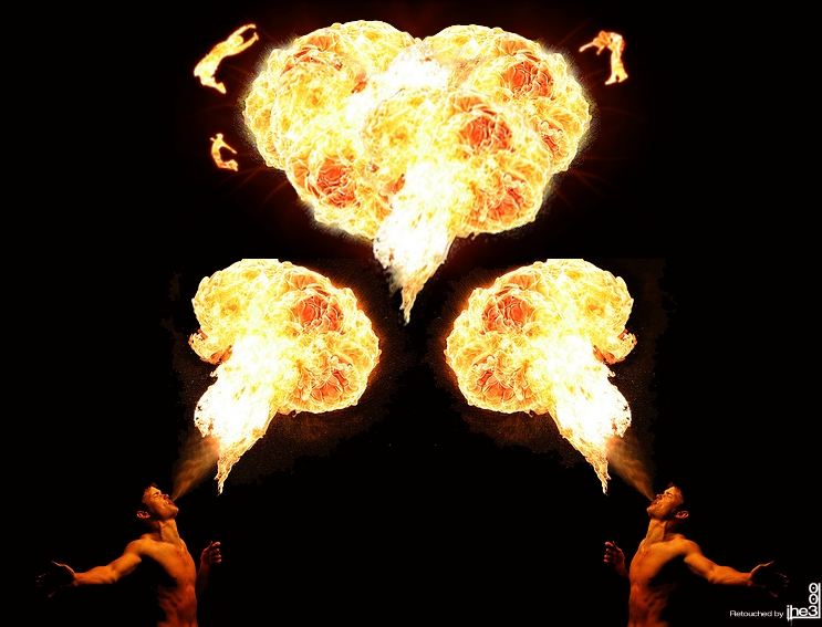 Heart on fire