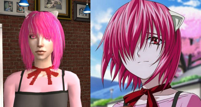 The Sims 2 - Elfen Lied - Lucy Hair
