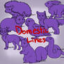 8 'Domestic' Animal Linearts