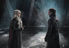 Daenerys Targaryen and Jon Snow