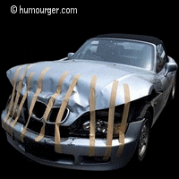 BMW Z3 Roadster crash animated Gif