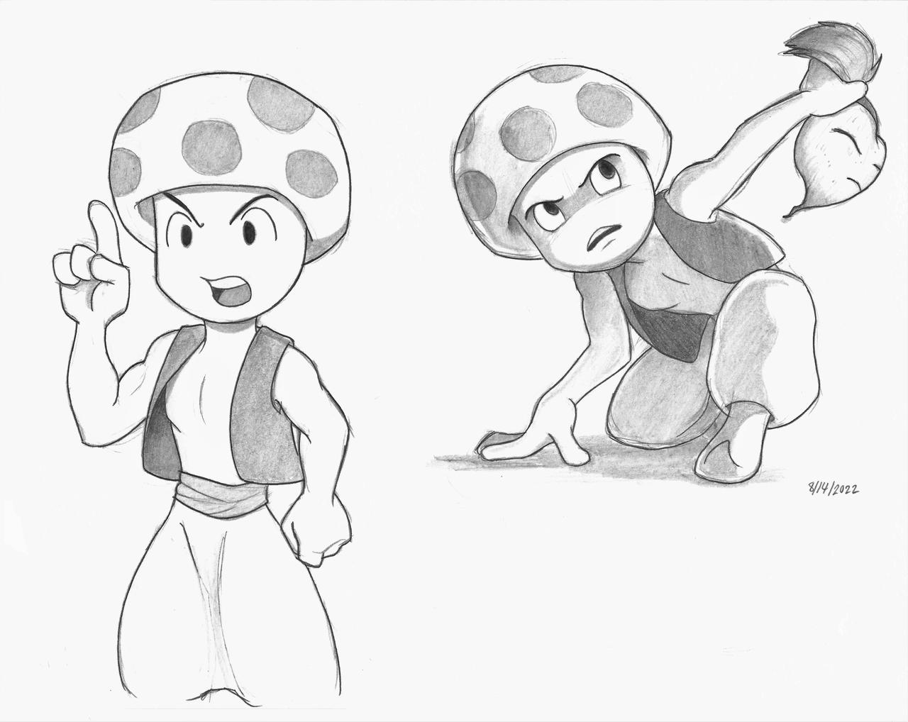 Toad Mario Rope Deviantart More Mario Bros 2 Toad by BlueLink on DeviantArt