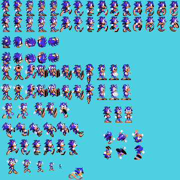 sonic advance - sonic spritesheet by rafapixelcreator on DeviantArt