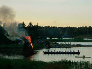 Midsummer bonfire