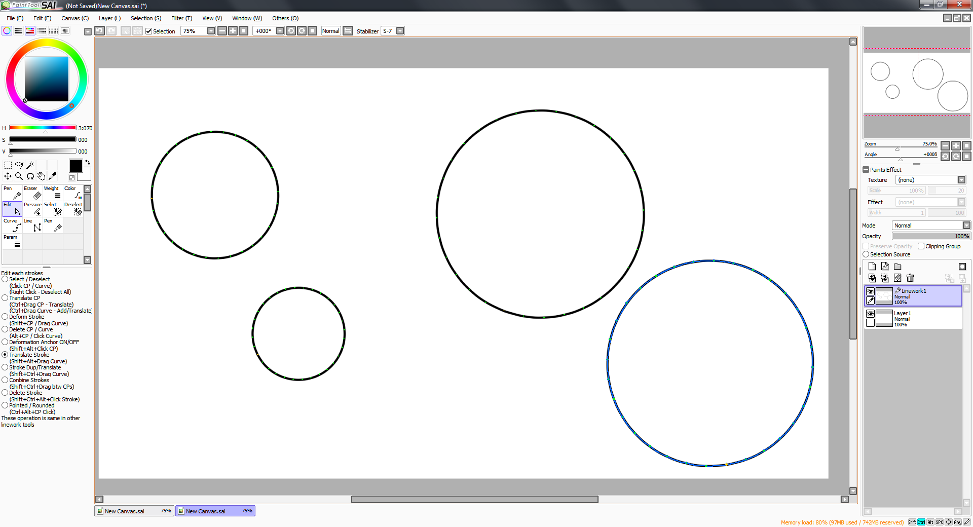 Paint Tool SAI - How to draw perfect circles