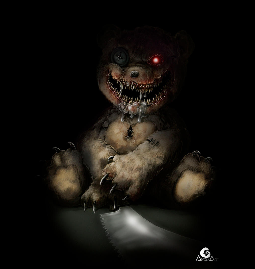 Creepy Teddy Bear + Speedpaint by ArtAG95 on DeviantArt