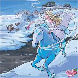 Elsa And Water Guardian Happy Color App