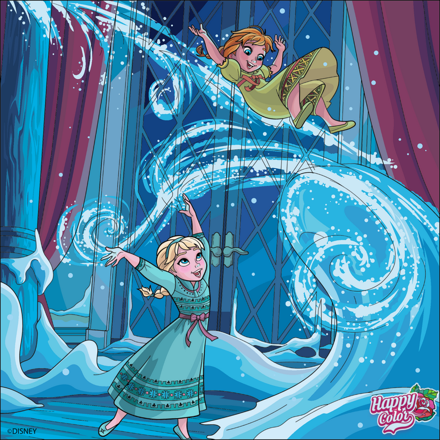 Elsa Ramon Happy Happy Color App Young Elsa And Anna by HavingHope5 on DeviantArt