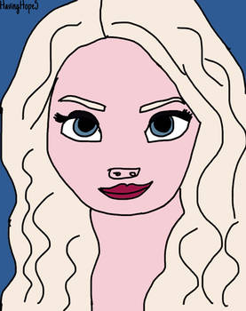 Elsa Graphic Art Drawing 22