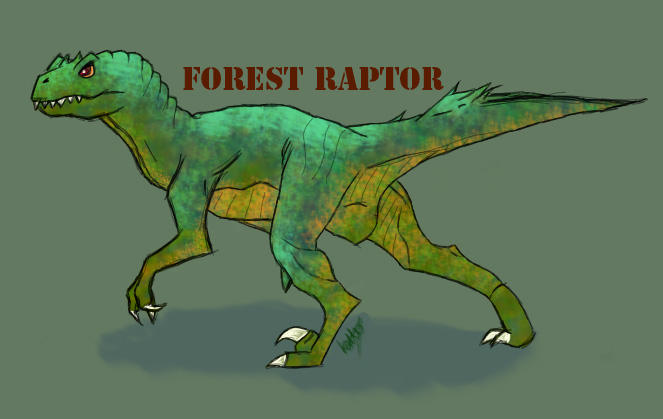 Forest Raptor by Zaerowolf on DeviantArt
