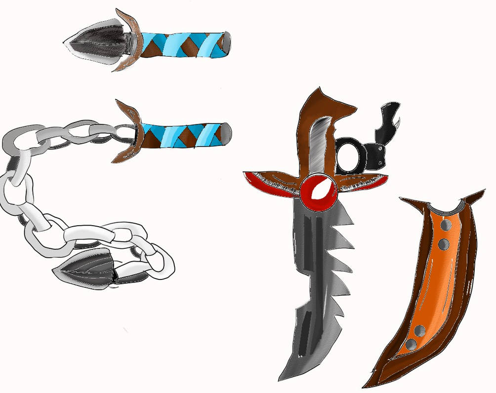 Kisara's Whip and Dagger by DM3Productions on DeviantArt