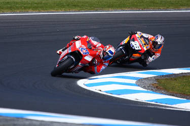 Stoner and Pedrosa