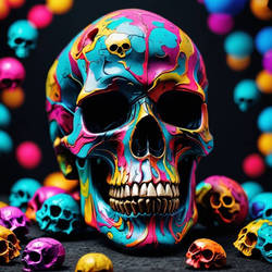 A Colorful Skull