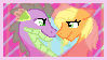 Spike X Applejack STAMP by MiesDo
