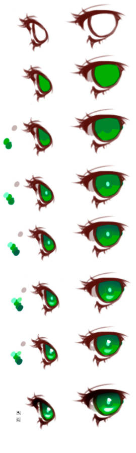 Anime Eyes Coloring Tutorial