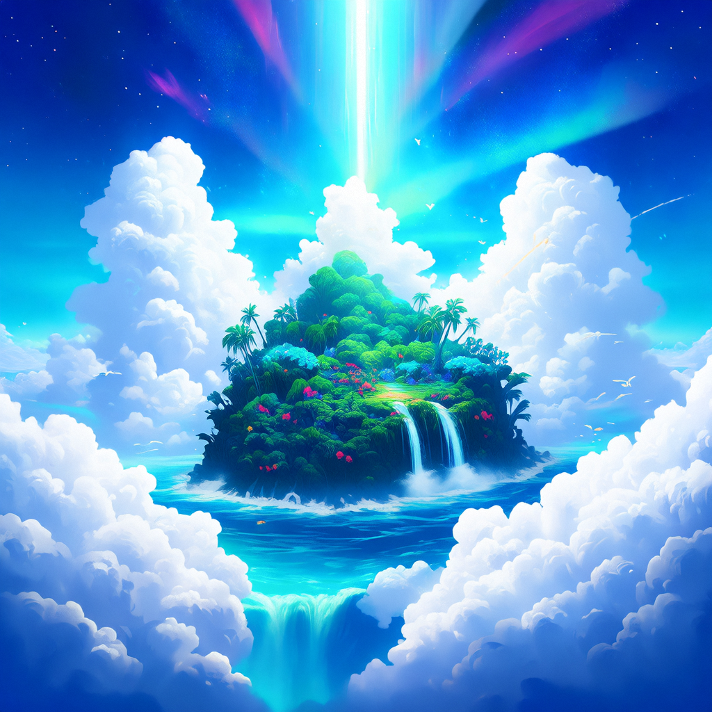 Floating Island Fantasy World - 1