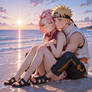 NaruSaku Beach Date - Hug (Fixed)