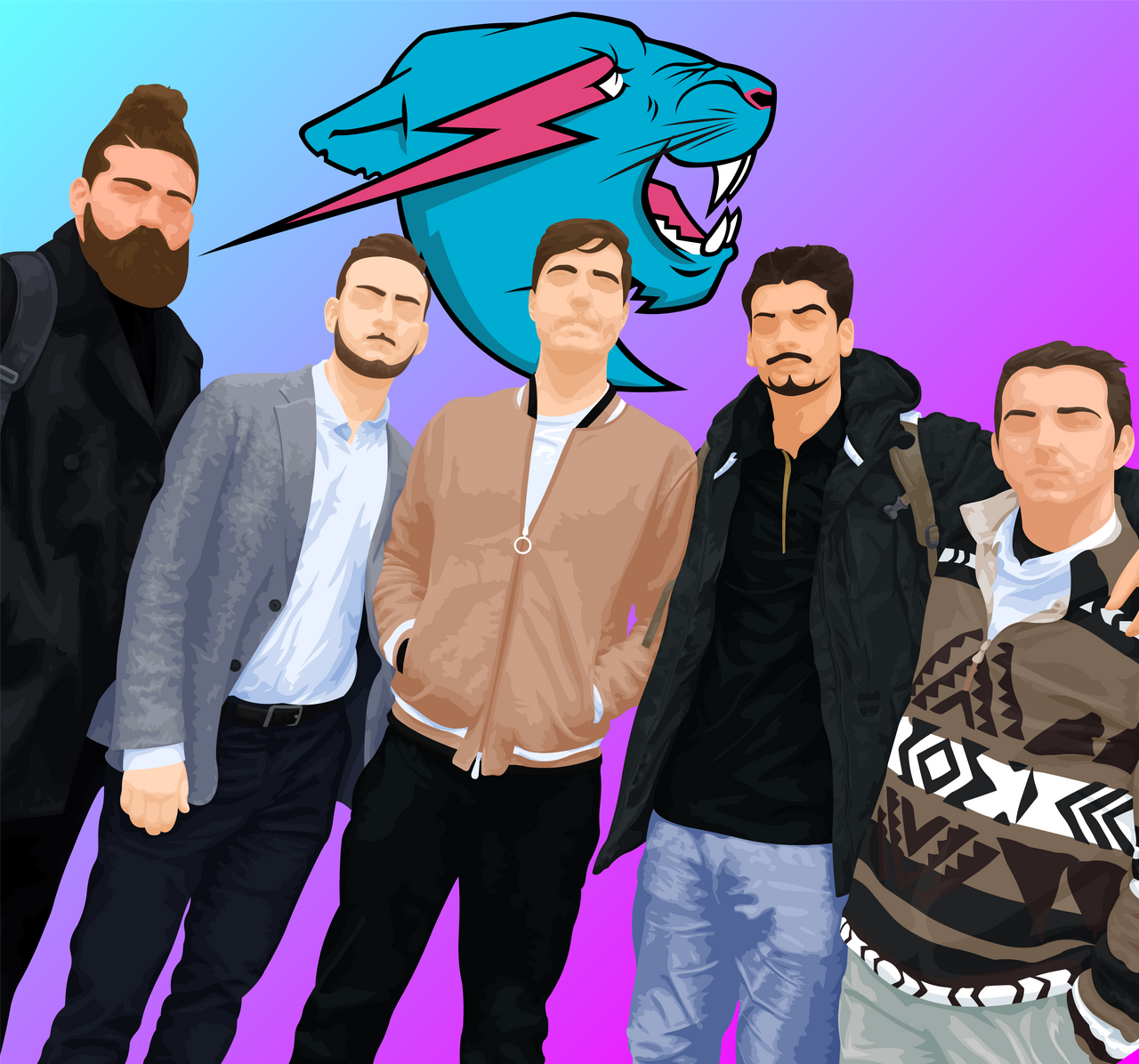 Fan Art MrBeast Crew by MrWaybs on DeviantArt
