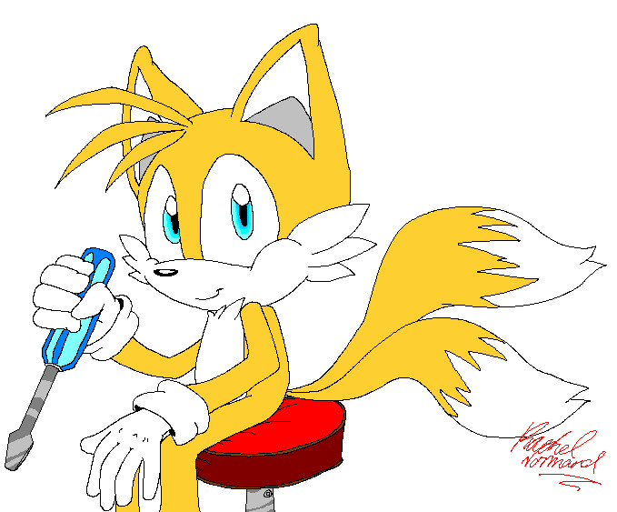 Tails is a workaholic