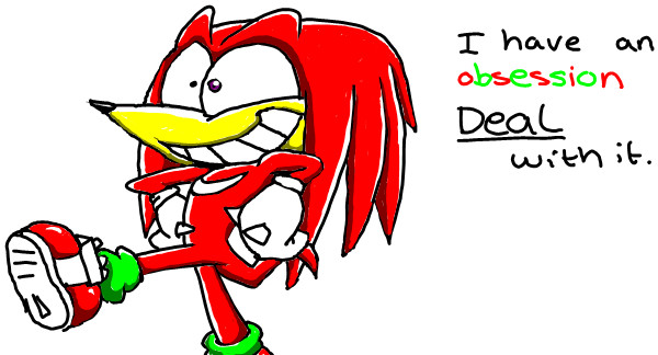 Knuckles dances like a chicken