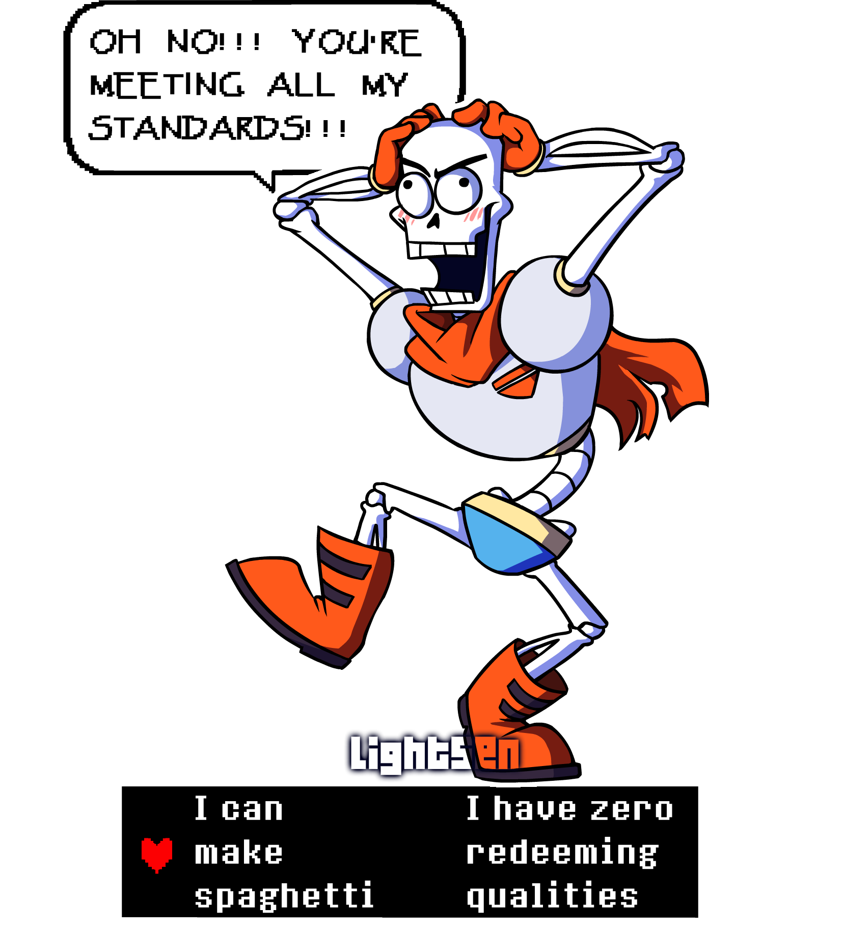 Papyrus is trying to play it cool