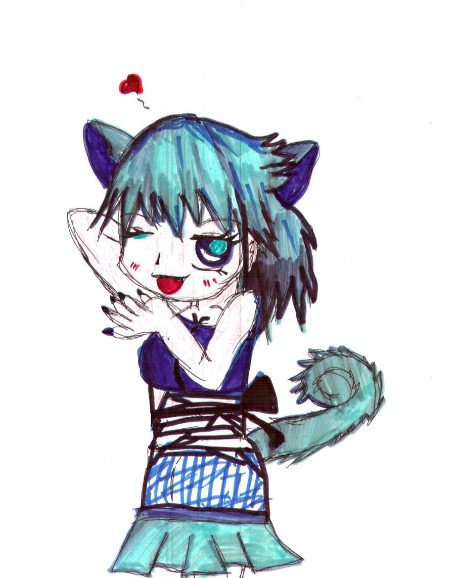 Blue Neko