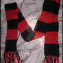 Knit Scarf - Black Red