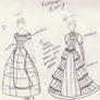 Victorian dress and crinoline