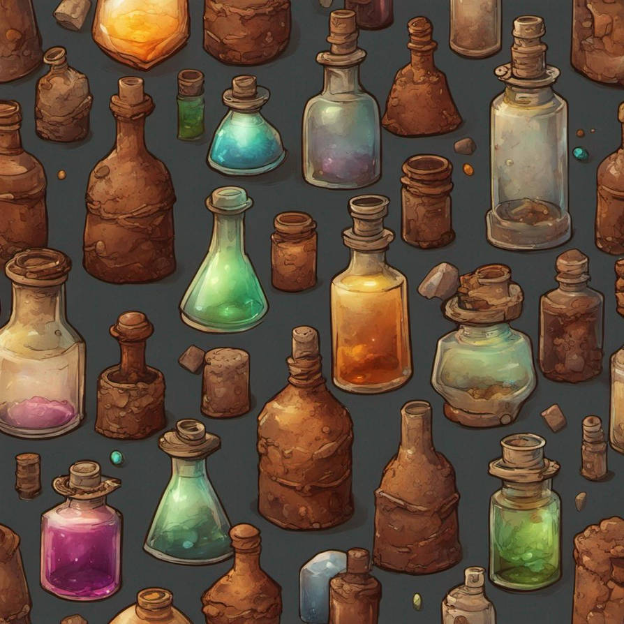 Rust Potion Ancient Vials Potions With Rust by Porfyrios-Finix on DeviantArt