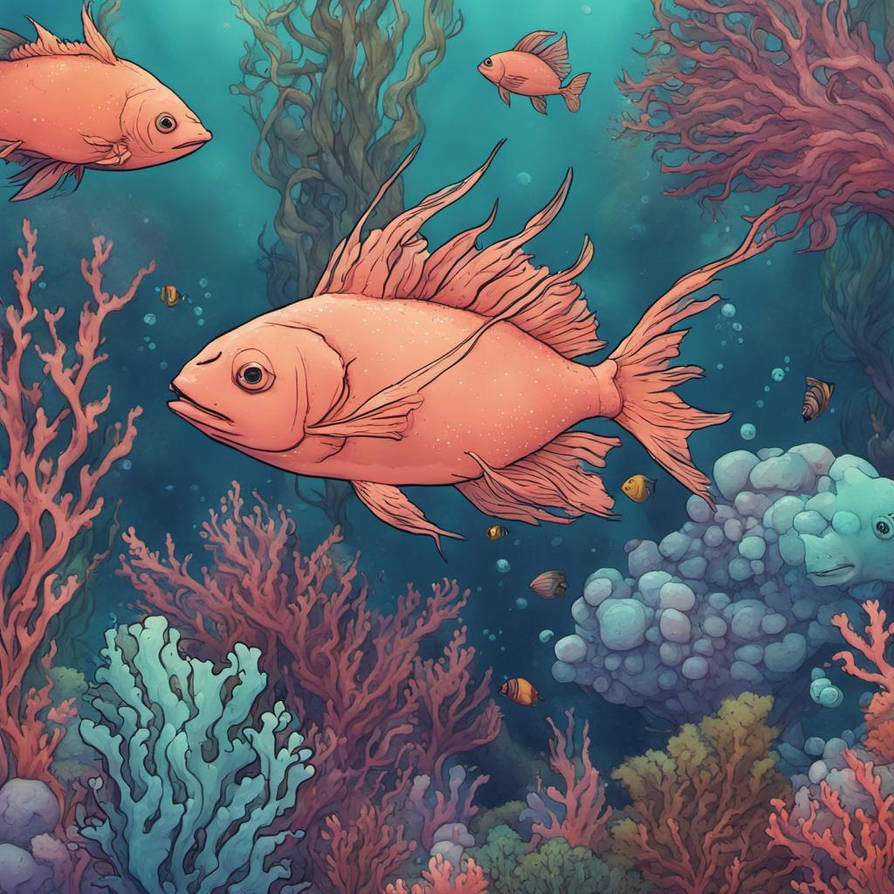 Under The Sea Seaweed Fish Coral by Porfyrios-Finix on DeviantArt