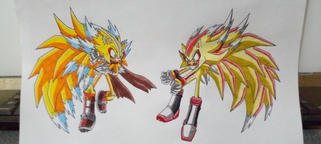 Super Sonic Explosive Mode And Super Shadow Explos by sn18s on DeviantArt
