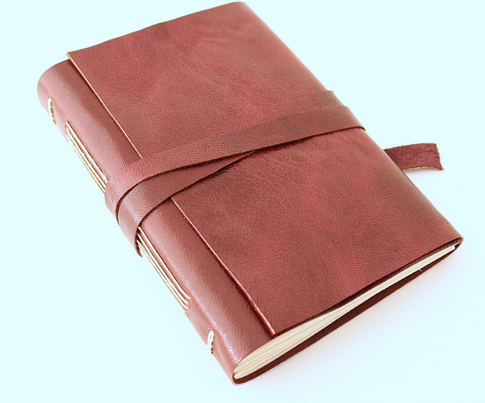 Burgundy Leather Journal