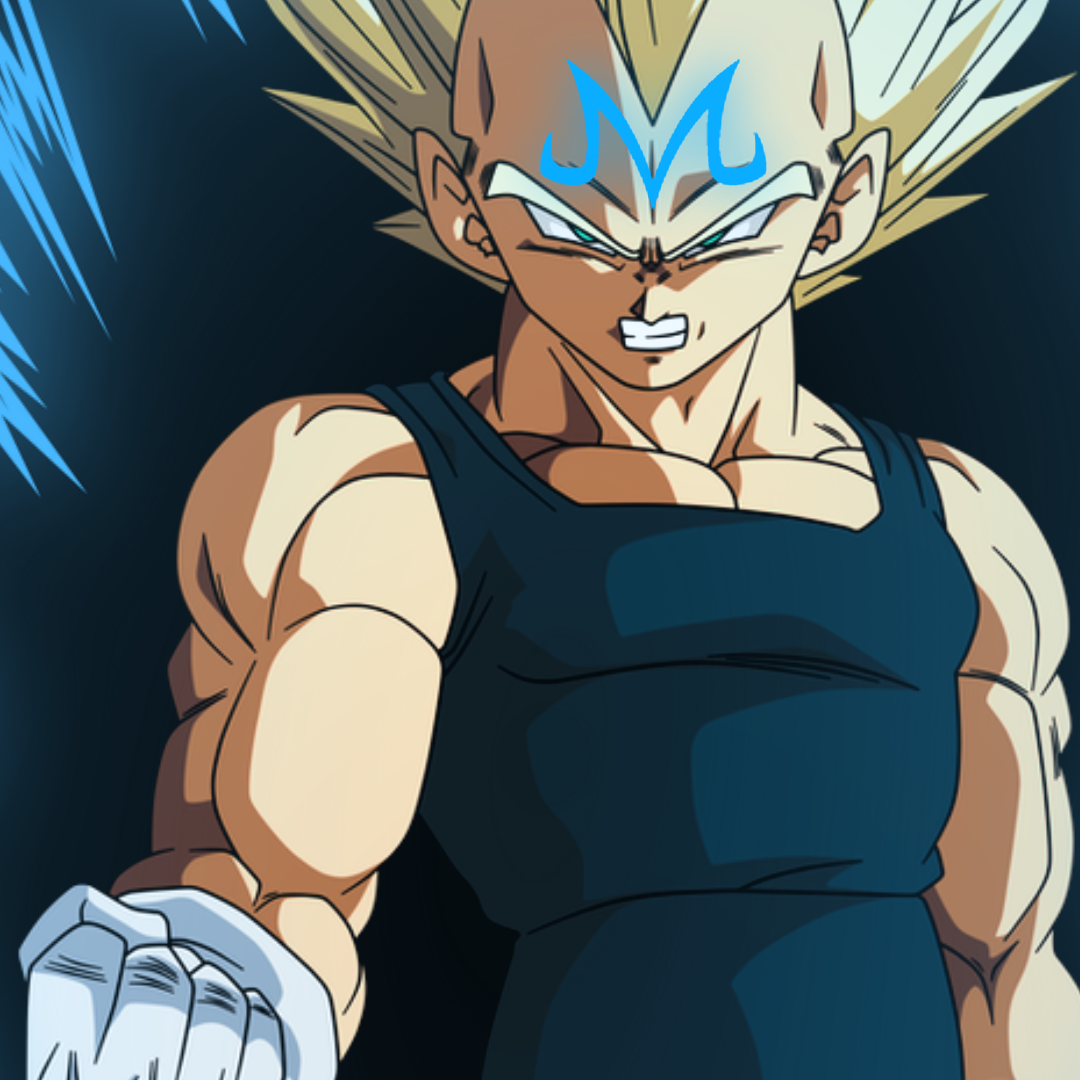 DOPE MAJIN VEGETA SSJ2 DRAGON BALL Art Print by TheHakaishin