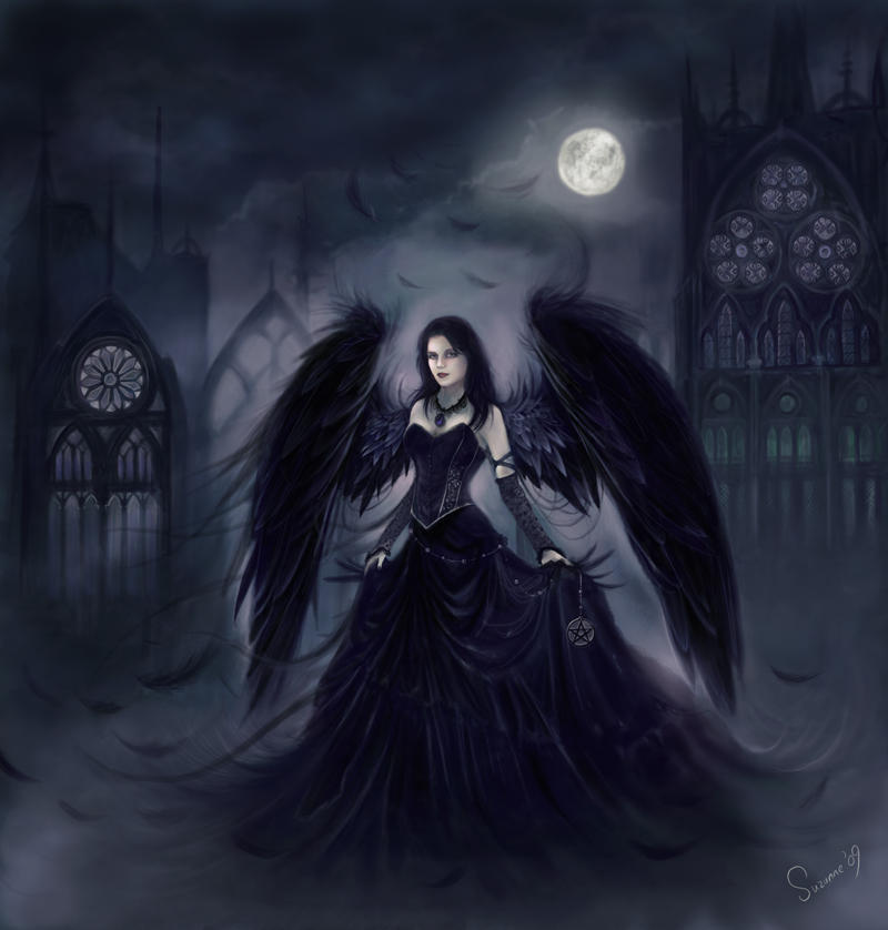 Shadow Angel - Commission by QuantumSuz on DeviantArt