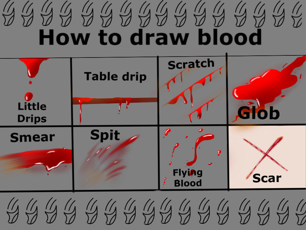 Exploding Blood Drawing Reference How to draw blood things by Agent00devin on DeviantArt