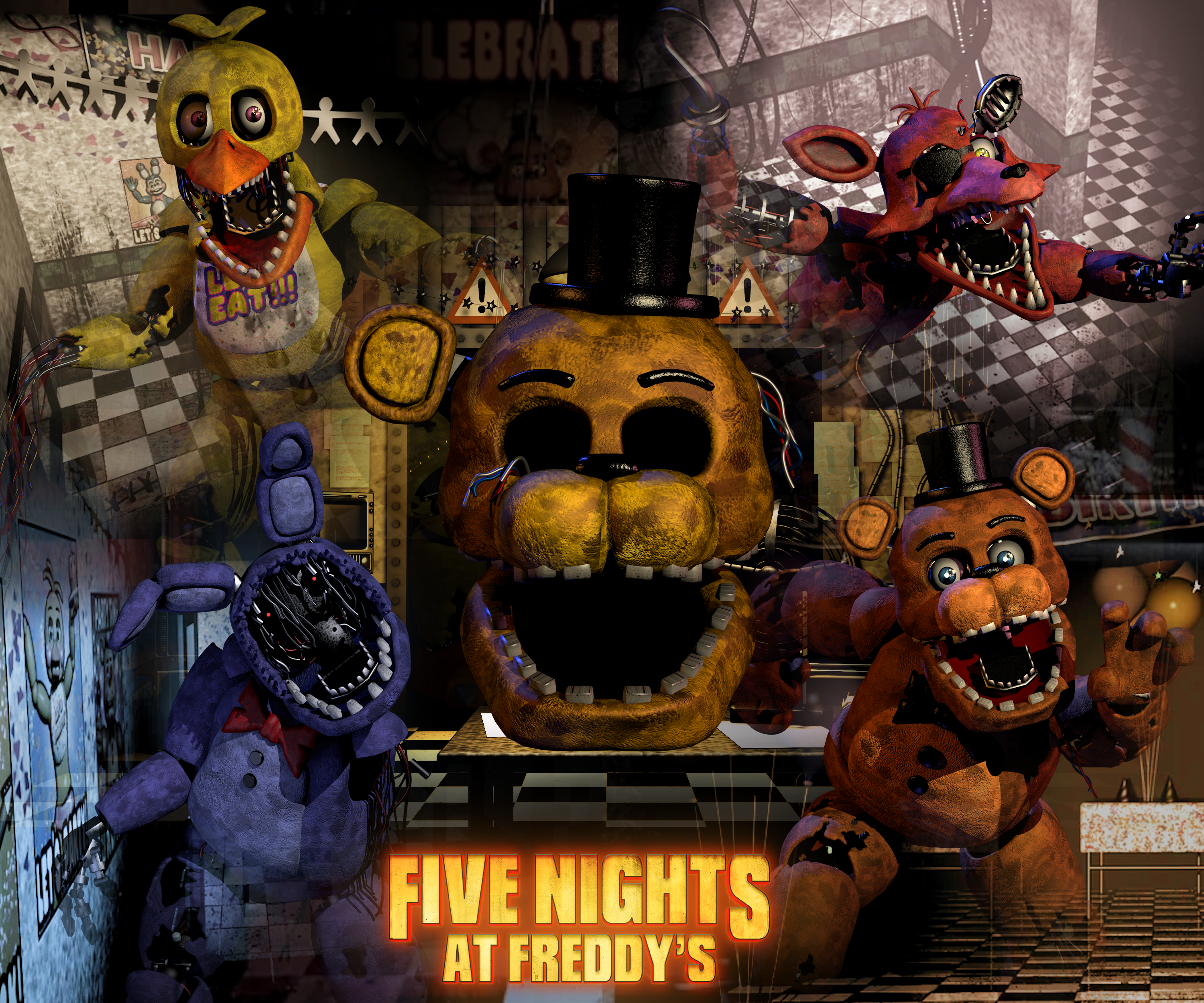 FNAF 2 withered animatronics my version by AdamFloof937 -- Fur Affinity  [dot] net