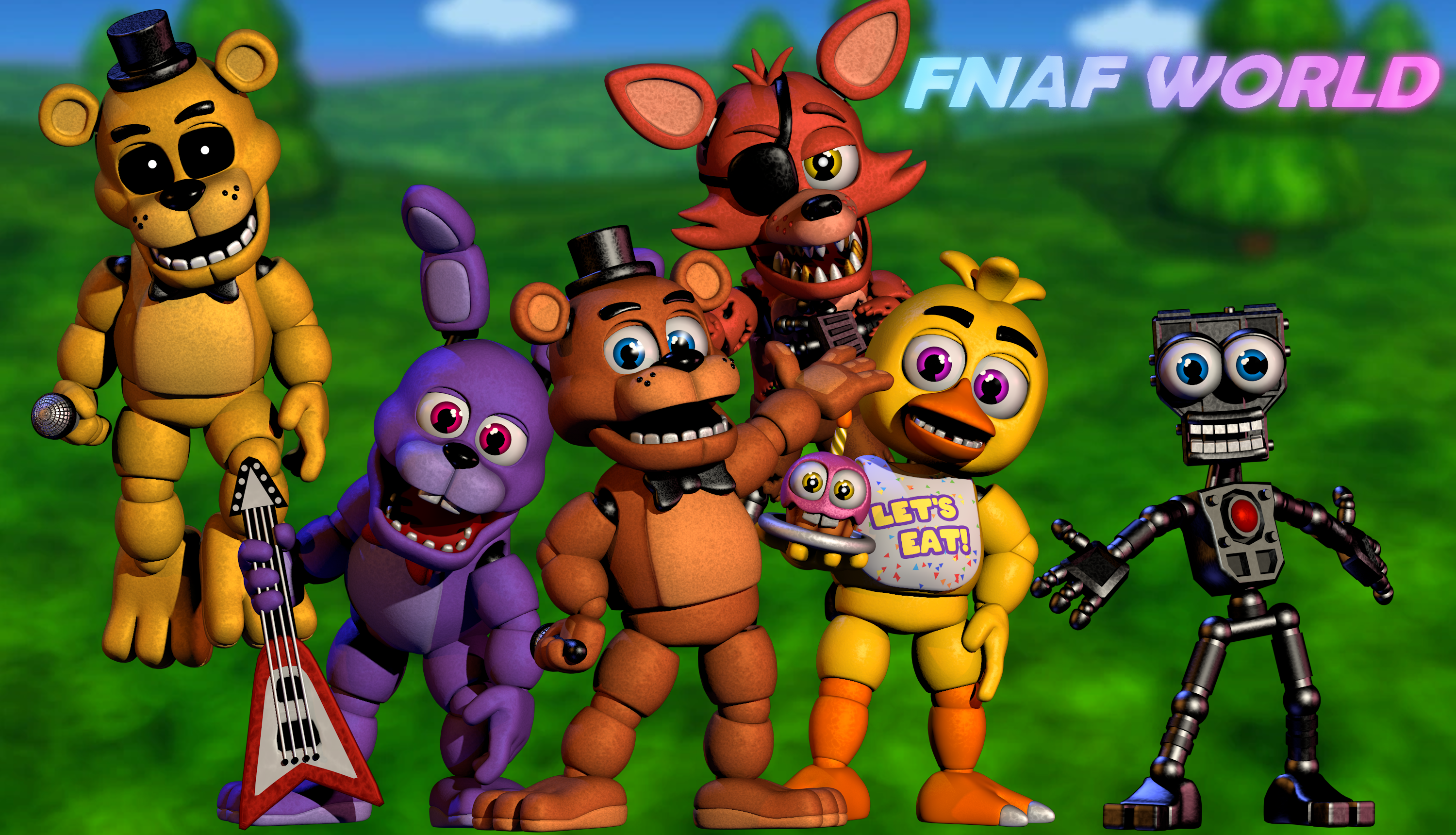 Fnaf world pack v.1 C4D download by Carlosparty19 on DeviantArt