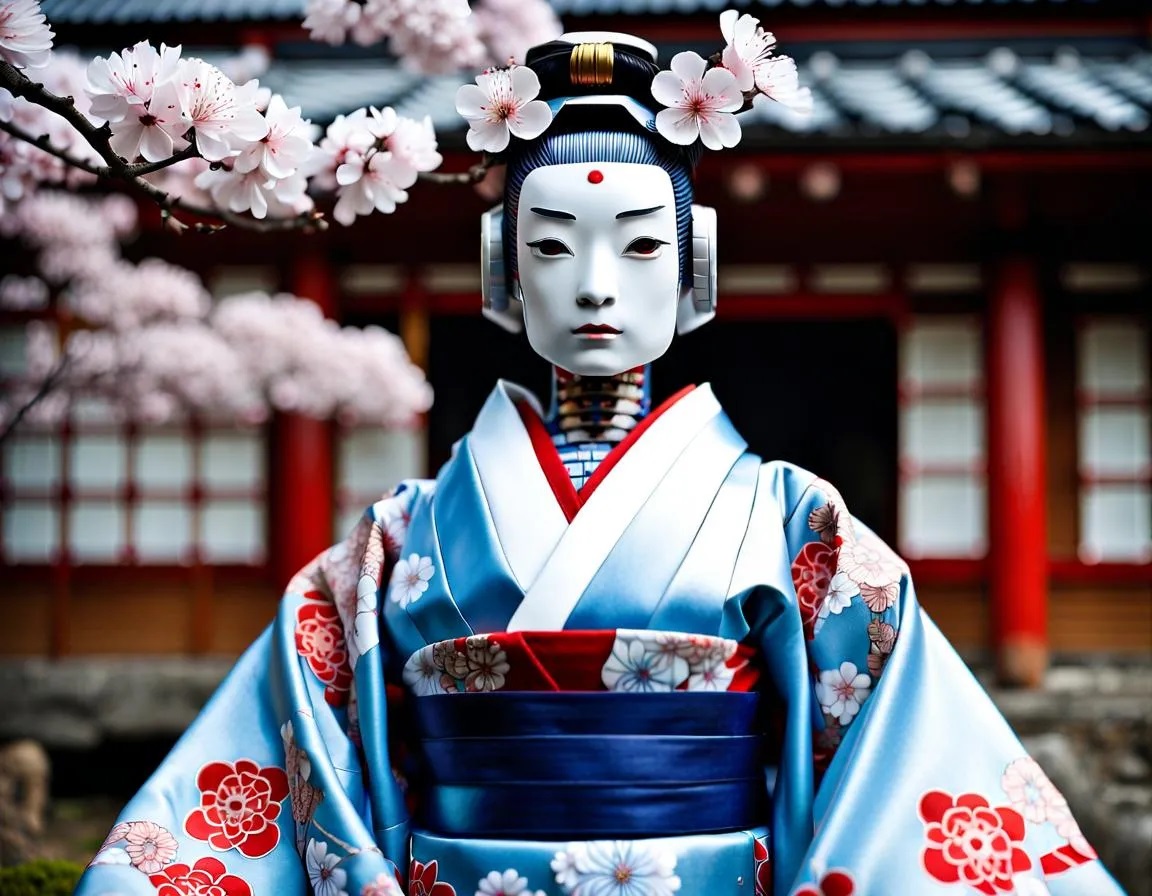 Robot-Geisha #1 (AI) by Dashowitz on DeviantArt