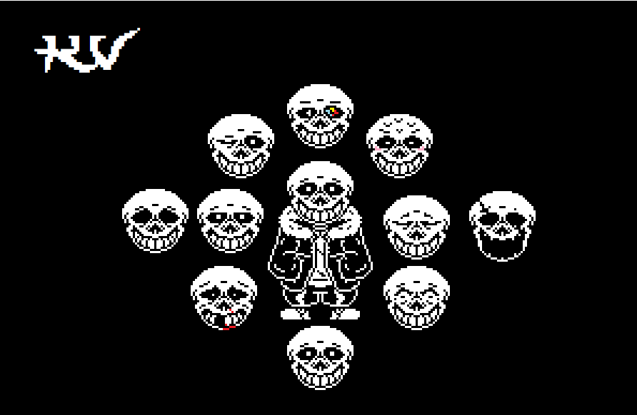 Sans Battle Sprite Head (mode changing)