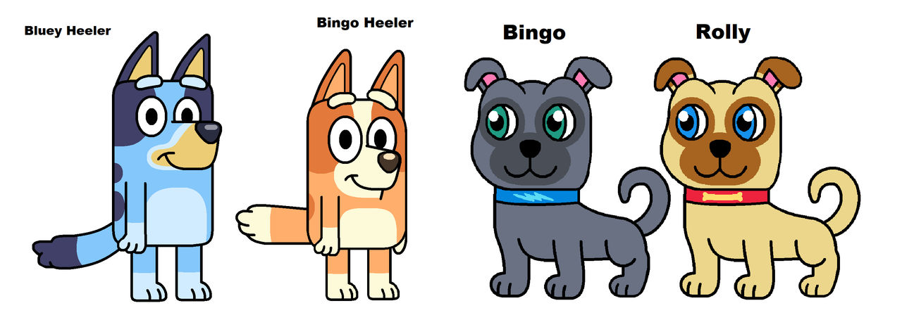Meet Rolly Bluey Heeler and Bingo Heeler meet Bingo and Rolly by jayamurat on ...