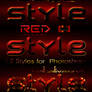 15 Red Styles for Photoshop