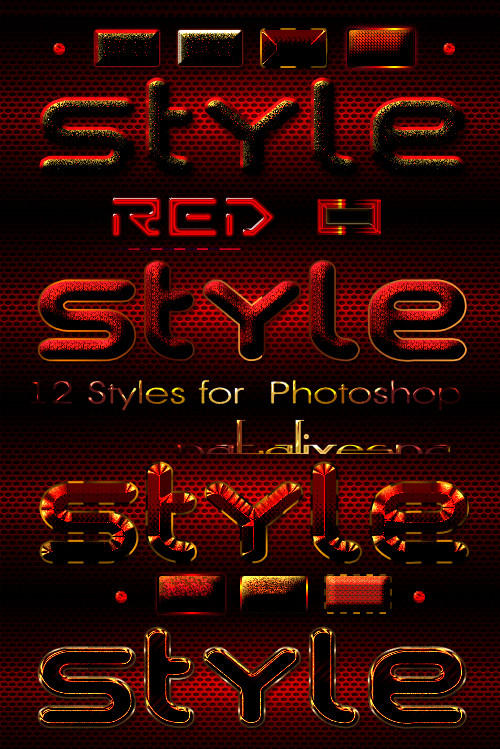 Red Style Names 15 Red Styles for Photoshop by Natalivesna on DeviantArt