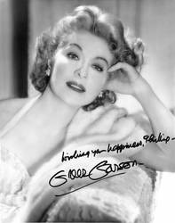 Greer Garson Signed Portrait PWilcher