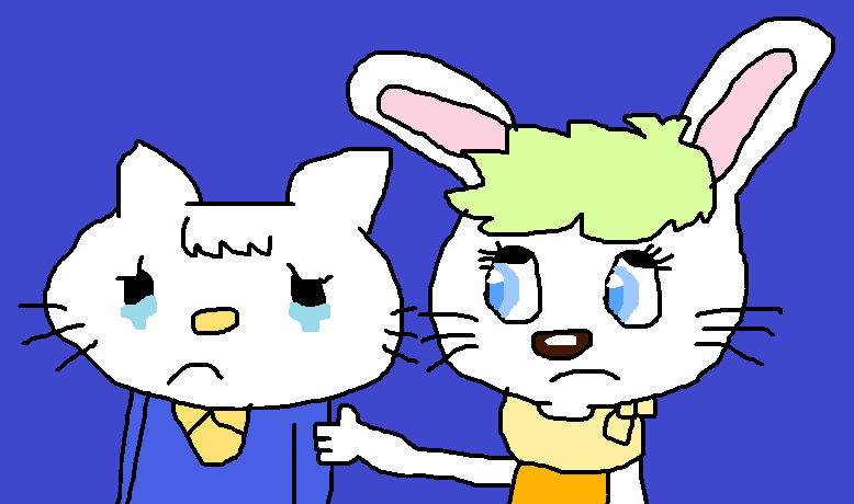 Diana Rabbit Diana Rabbit Comforts Robert Butler Kitty by RudyTabootieFoxAlt on ...